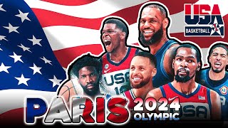 USA Basketball team that will compete in the Paris Olympics 2024 - Japanese Subtitle