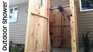 Awesome Outdoor Shower Tour  Cape Cod Outside Enclosure Kit