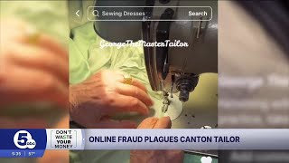 A Canton small business owner says scammers are exploiting him