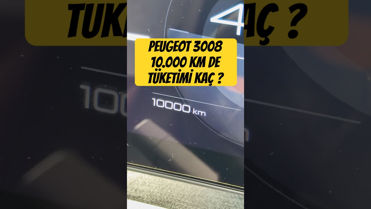 Yeni Peugeot 3008 hibrit modelinin son yakıt tüketim verisi sizlerle ! #trending #shorts #peugeot