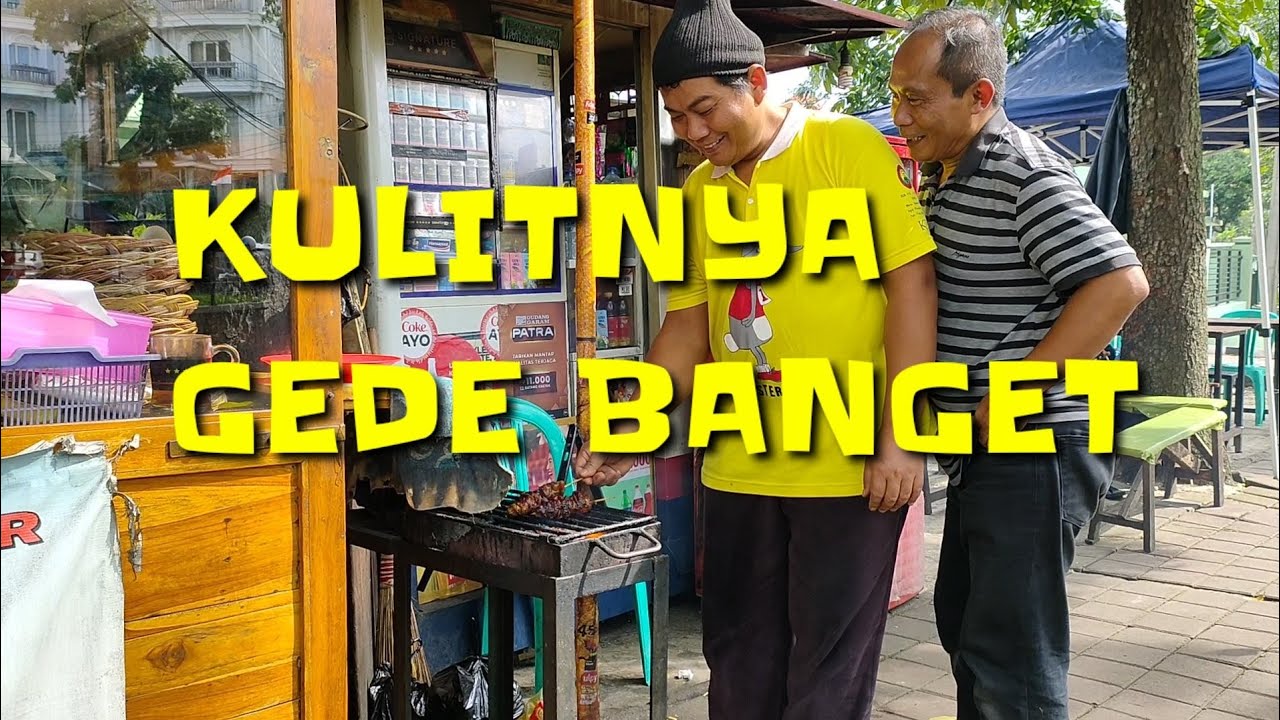 SATE KULIT NGUDI RAHAYU BANDUNG, KULITNYA GEDE BANGET!!