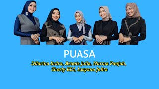 PUASA - Difarina Indra, Arneta Julia, Nurma Paejah, Sherly KDI, Lusyana Jelita (Lyrics) OM ADELLA