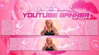 HOW TO MAKE A CUTE YOUTUBE BANNER IN 2023 FOR FREE🌷🌼✨