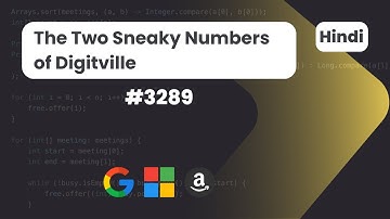 The Two Sneaky Numbers of Digitville | Leetcode 3289 | DSA | HIndi Explanation | Code With Deepak