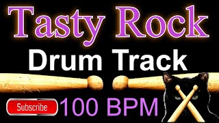 Tasty Rock Drum Track - 100 BPM Drum Beats for Bass Guitar, Instrumental Drum Beat 🥁 547