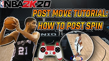 NBA 2K20 POST MOVE TUTORIAL - HOW TO POST SPIN IN NBA 2K20 WITH HAND CAM!