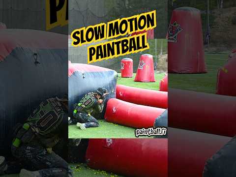Slow motion paintball shootout #shorts #paintball #speedball #paintballing