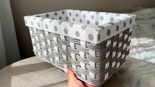 SAW IT IN AN EXPENSIVE SHOP AND DECIDED TO MAKE IT MYSELF! 🤩STORAGE BASKET WITH MY OWN HANDS! DIY