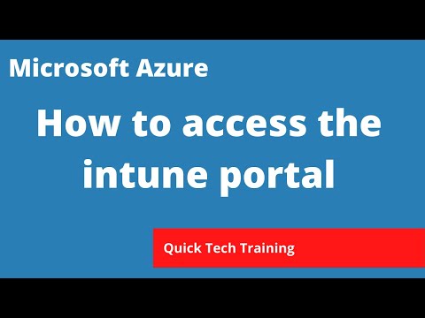 Microsoft Intune - How to access the intune portal