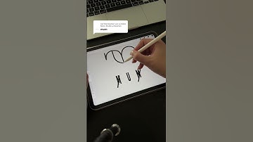 Creating a Custom Name Logo: ASMR Design Process Using Procreate #letterlogo #tattooidea #asmr