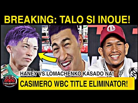 Breaking! INOUE TALO Kay BIVOL! CASIMERO sa WBC TITLE ELIMINATOR! Haney Vs Loma KASADO NA!