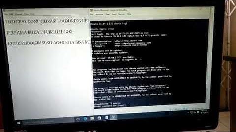 Tutorial Konfigurasi IP ADDRESS Linux Ubuntu di virtual box