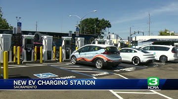 New EV charging stations at Sac RT light rail station