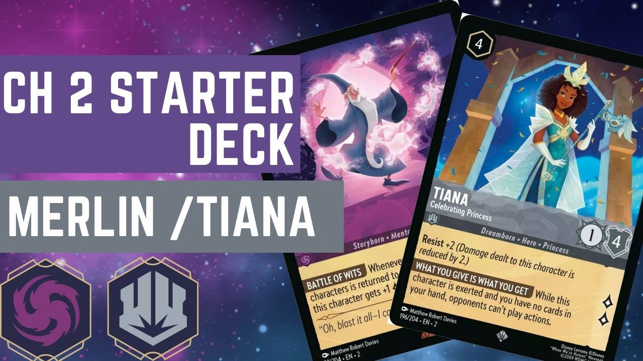 LORCANA - DECK DEMARRAGE CHAPITRE DEUX MERLIN & TIANA