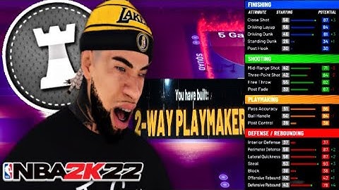 THIS "2 WAY PLAYMAKER" BUILD WILL BREAK NBA 2K22! BEST BUILD IN NBA 2K22 CURRENT GEN!
