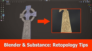 Blender Retopology and Baking with Substance Painter