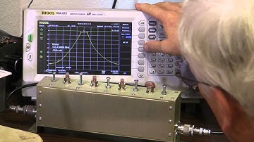 Evaluating a VHF Combline Filter   DSA815 TG