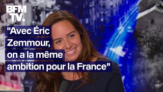 'Avec Éric Zemmour, on a la même ambition pour la France': l'interview de Sarah Knafo en intégralité