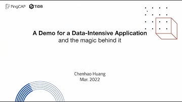 A Demo for a Data-Intensive Application and the magic behind it