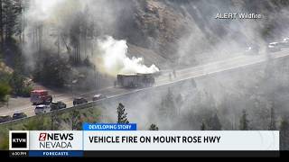 Crews put out vehicle fire on Mt. Rose Hwy