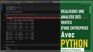 python et l'analyse des ventes