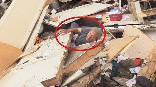 Man Rescued After Being Pinned Under Collapsed Roof
