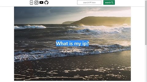 IP Tracking site using JavaScript || part 1