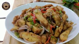 Spicy Garlic Fried Chicken Recipe.