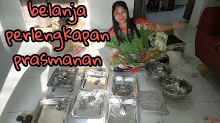 unboxing perlengkapan prasmanan ||persiapan untuk Acara||