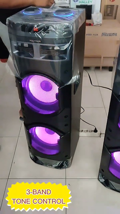 SPEAKER AKTIF POLYTRON PAS 10DF22, BLUETOOTH CONNETION!!??