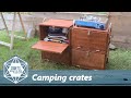 Making a camping kitchen