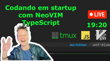 Live coding em startup com #neovim, #typescript, #nodejs