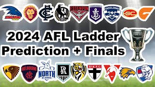 2024 AFL LADDER PREDICTION + FINALS