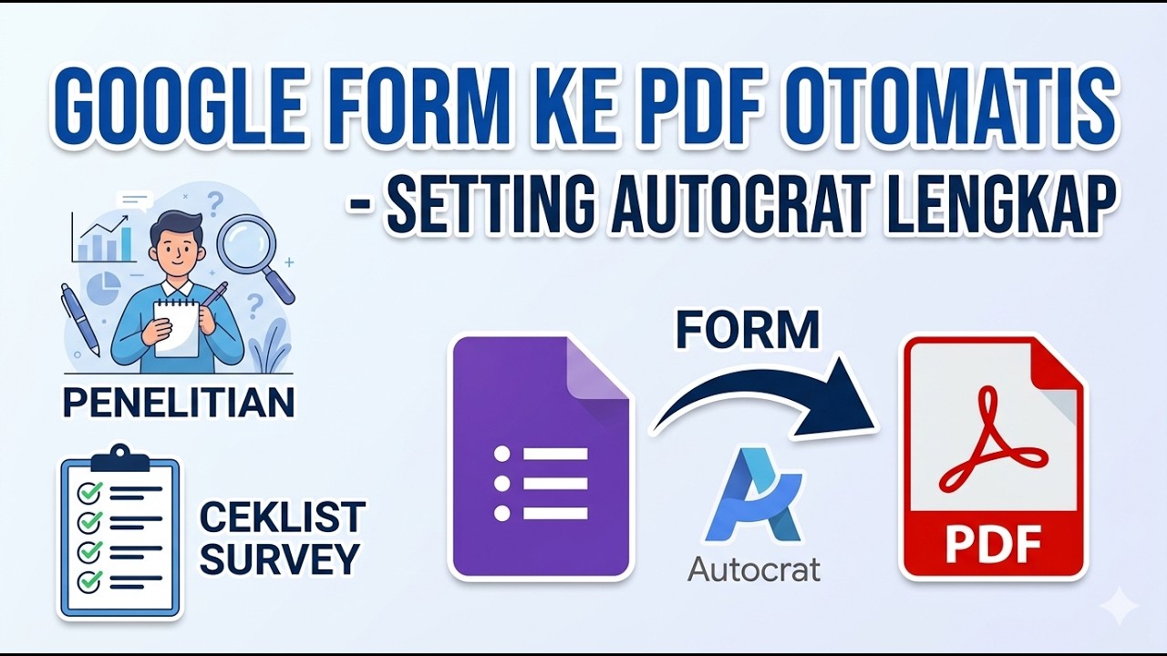 Tutorial Google Form ke PDF Otomatis - Setting Autocrat Lengkap - YouTube