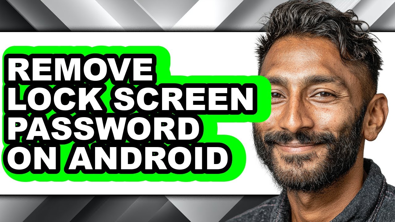 How to Remove Lock Screen Password on Android (easy Method) - YouTube