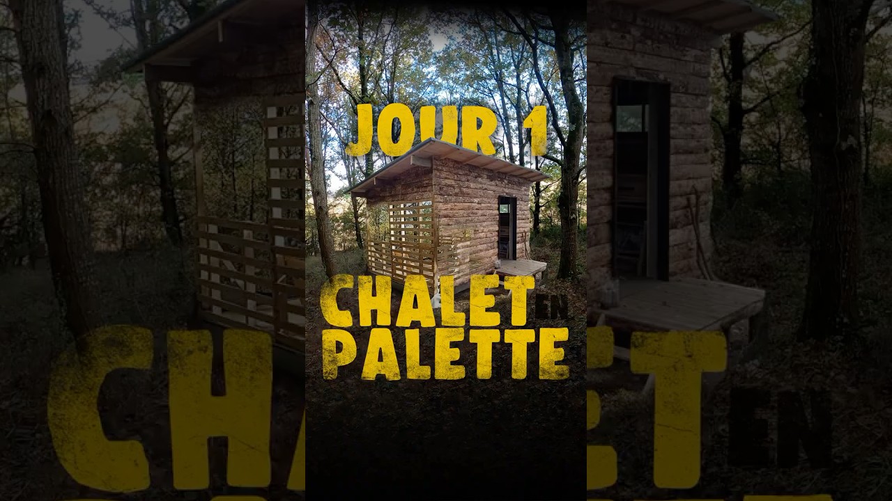 J1 // Comment construire une #Cabane en #palette #diy