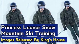 Princess Leonor Shows Her Skill As A Skier In Snow Mountain During Training Images Release By Royals