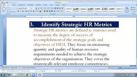 Advanced HRM for BSc : Measurement of HRM by Prof. HHDNP Opatha, University of Sri Jayewardenepura