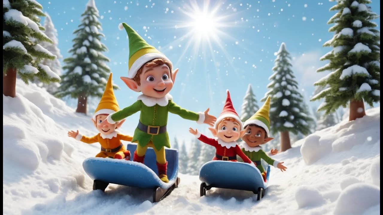 Fortnite Tiny Elf Slipped on the Snowy Ramp | Kids Songs & Nursery Rhymes