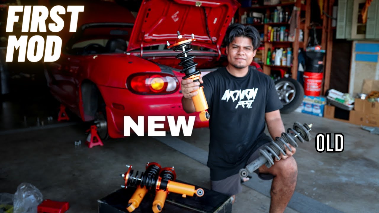 Installing Coilovers on the Miata (MaxpeedingRods)