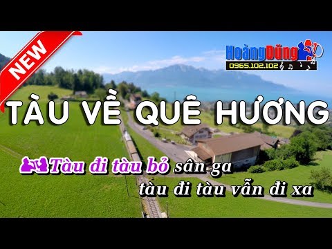 Tàu Về Quê Hương - Karaoke nhạc sống cha cha cha