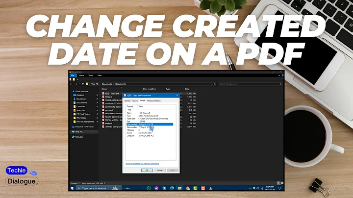 How to Change the Created Date on a PDF
