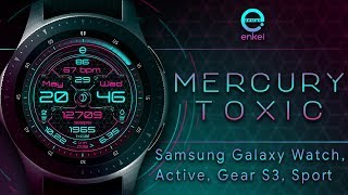 Mercury Toxic - animated - Samsung Galaxy Watch, Active, Gear S3, Sport screenshot 2