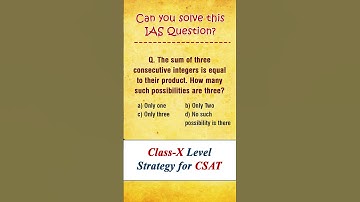 Class-X Level Strategy for CSAT | CSAT by Shubham Yadav, IIT Kanpur, ICAS 2020 |  #UPSC #CSAT