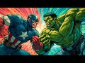 Red Hulk vs Captain America: Clash of Power and Will