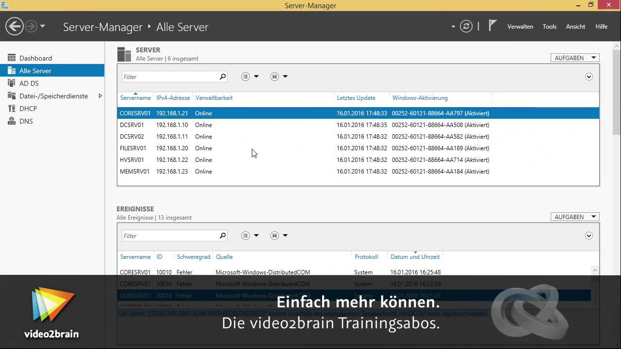 MCSA 70-410 (Teil 5) Tutorial: Freigaben erstellen |video2brain.com