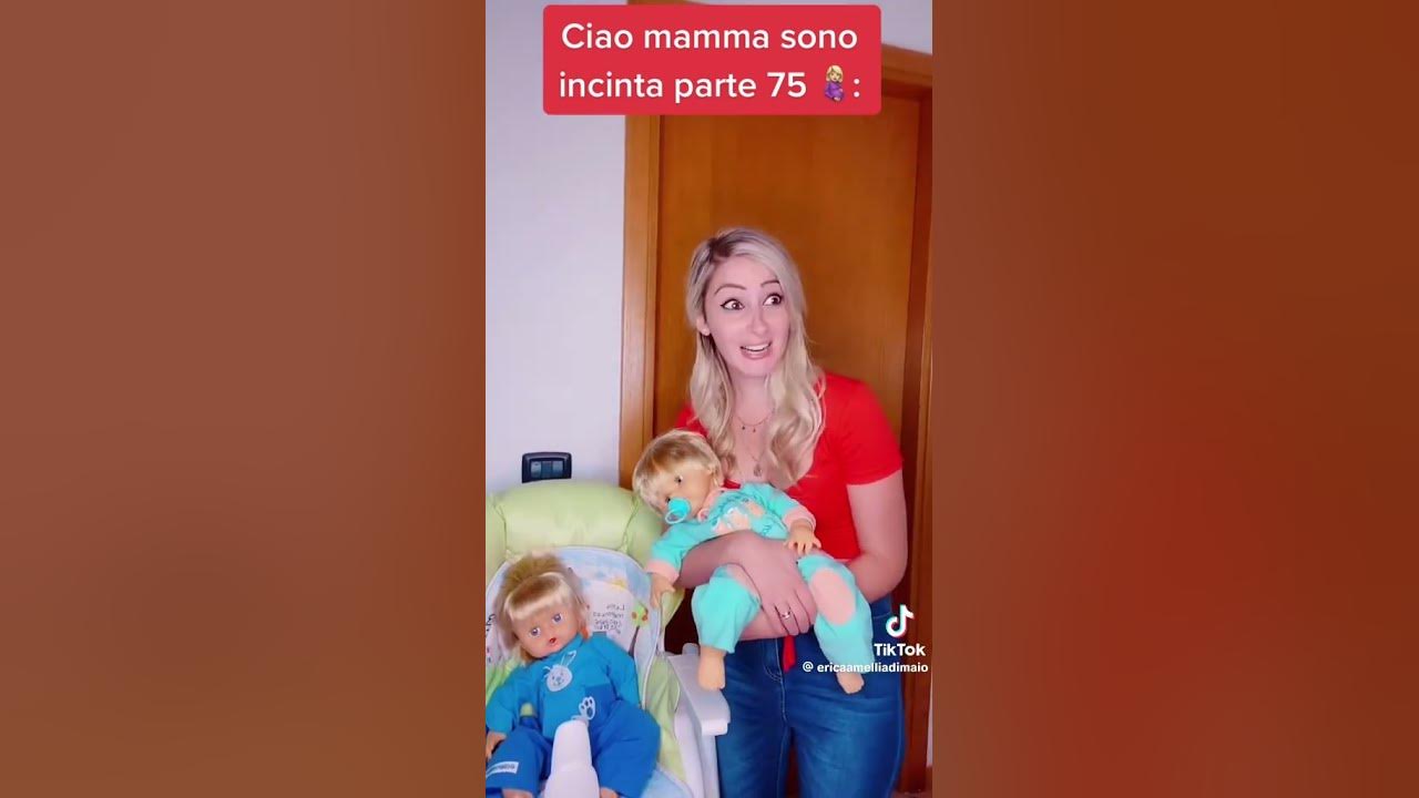 (VIDEO NON MIO)ericaamelliadimaio ciao mamma sono incinta parte 76