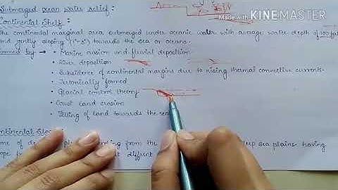 Ocean bottom relief features (OCEANOGRAPHY part-1)