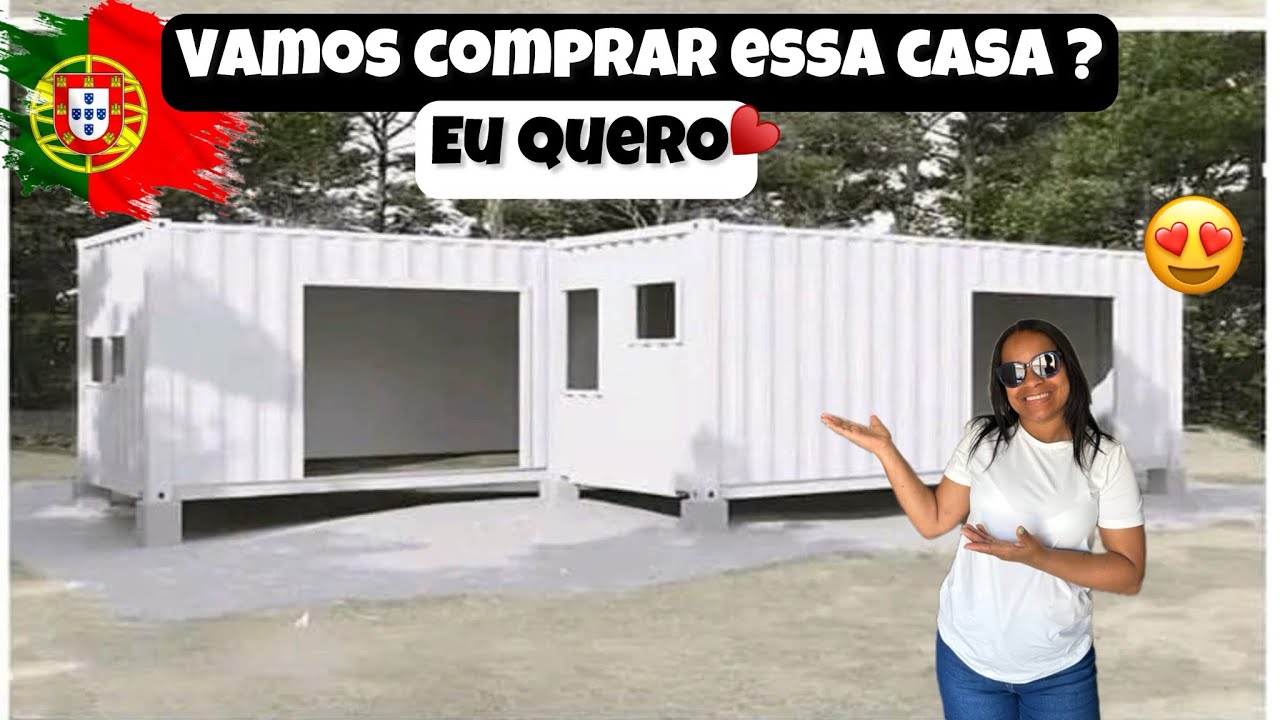 CASA CONTENIER EM PORTUGAL | ESSA ESTÁ QUASE PRONTA  já quero 🤍