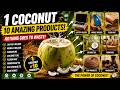 🥥 How One Coconut Creates Furniture, Oil, Mats, Laptop Holders & More | Full Manufacturing Process 😱
